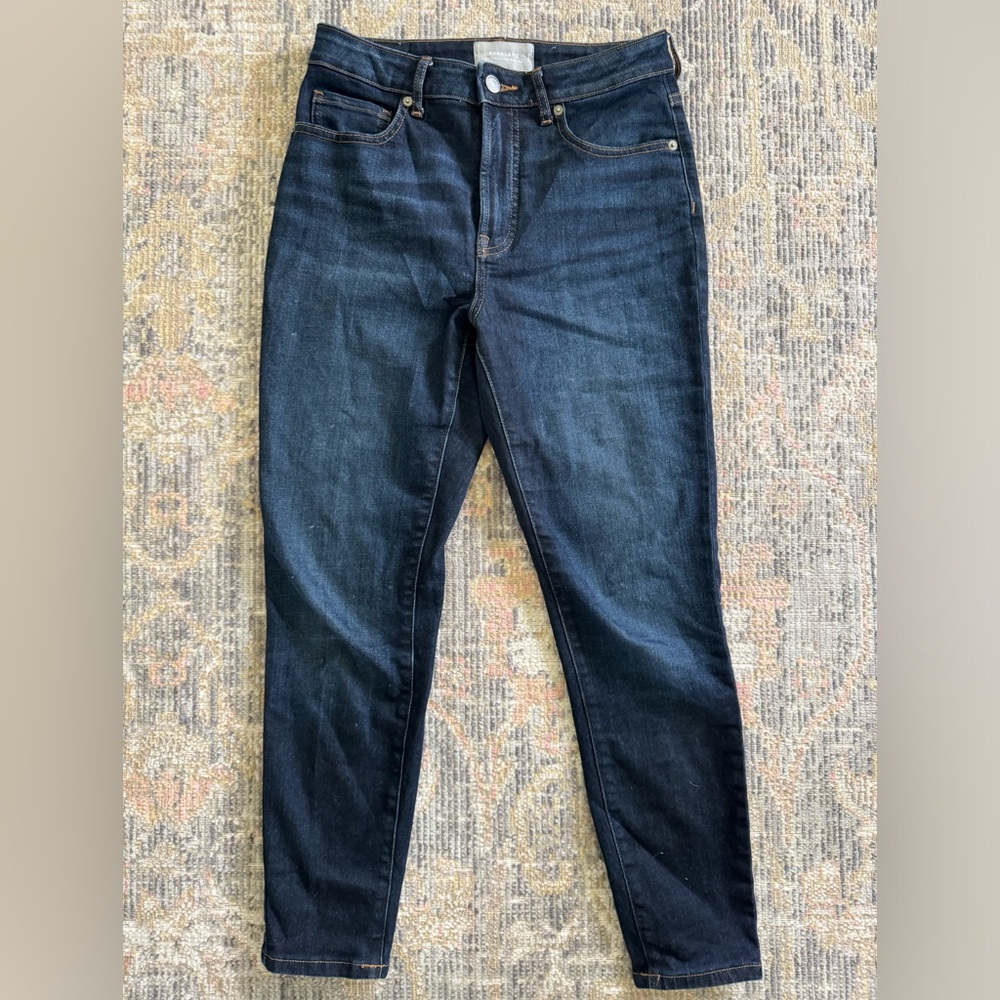 Everlane the curvey high rise skinny jean in dark wash